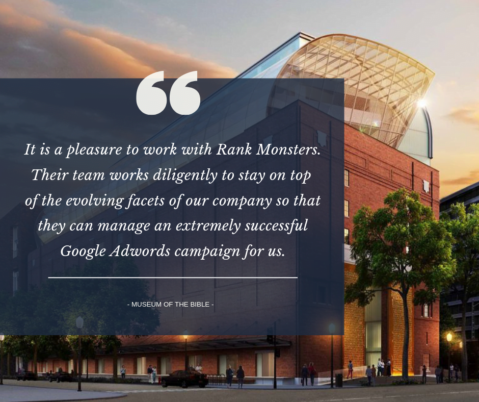 Google Ad Grants Testimional for Rank Monsters 